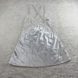 Avidlove Nightgown Women XS White Lace Satin Babydoll Chemise Lingerie Sleepwear